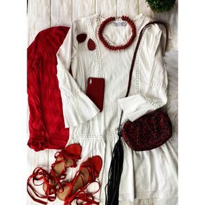 MissLook White Cotton Dress